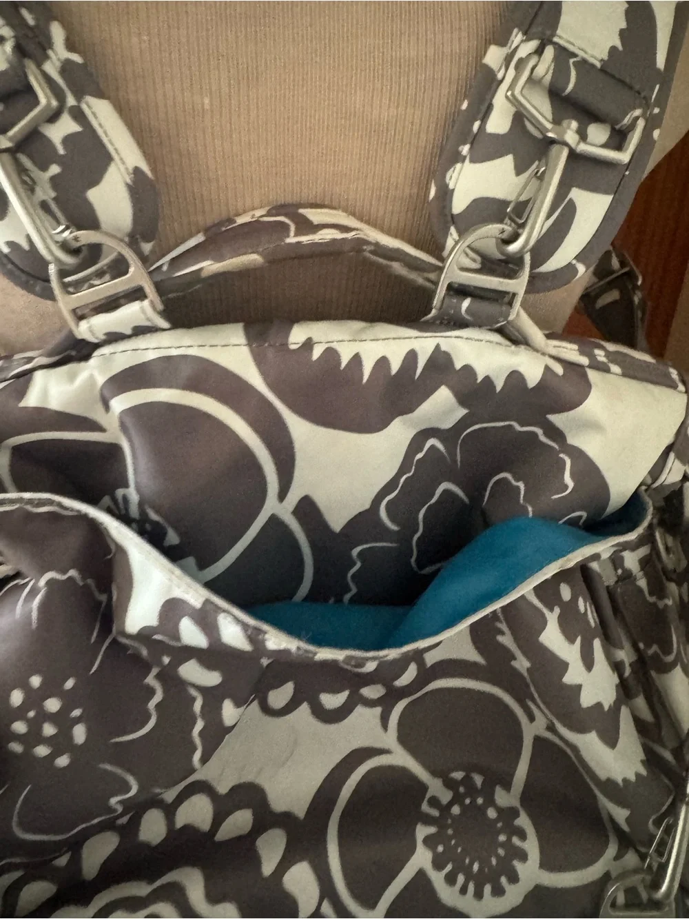Ju-Ju-Be Floral Shoulder and Backpack Diaper Bag